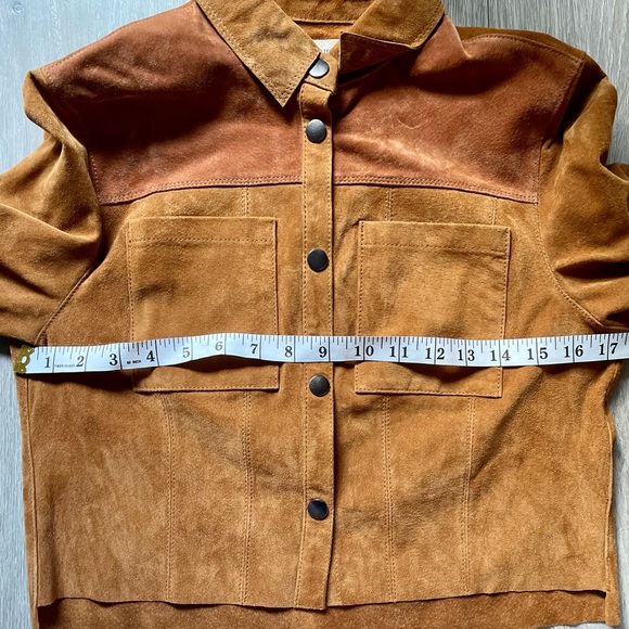 Urban Outfitters Suede Gas Jacket Tan Size Small - Picture 6 of 7